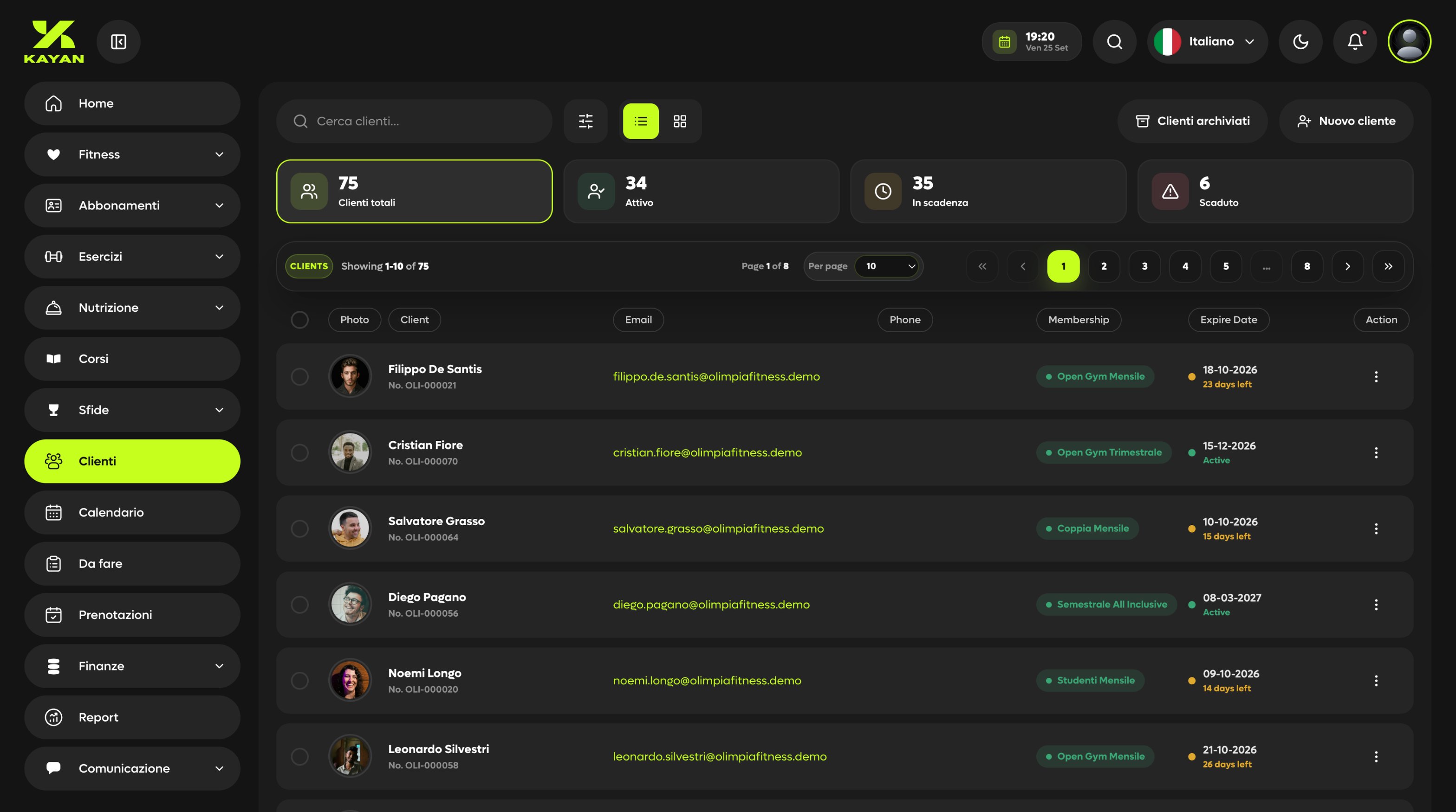 Kayan — Clienti / Clients