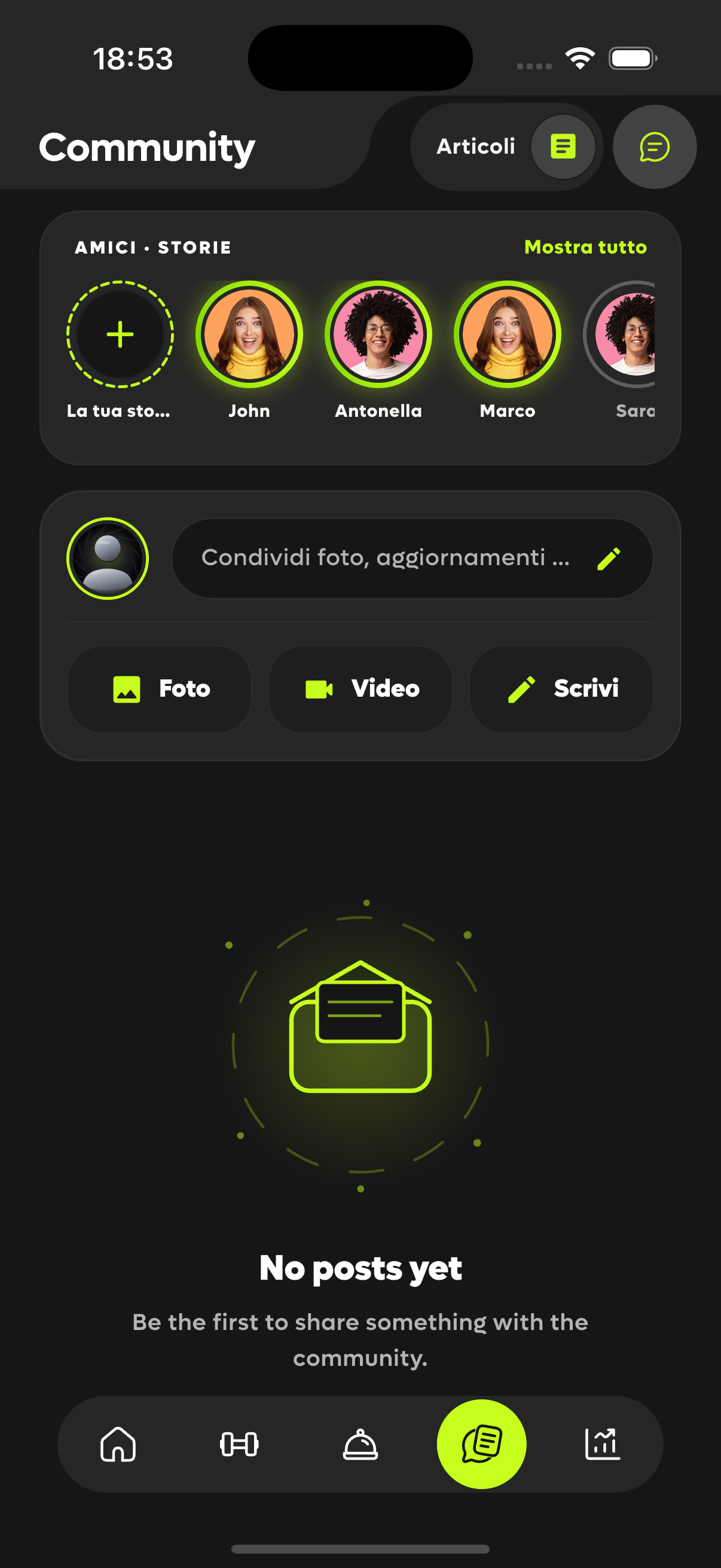 Kayan community screen